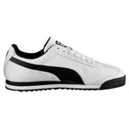PUMA Mens Roma Sneaker, Basic white-black, 10.5