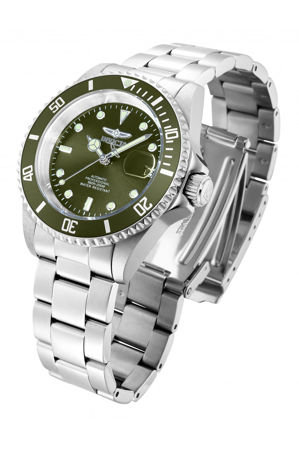 Invicta Men's Pro Diver 40mm Stainless Steel Automatic Watch, Silver (Model: 35690)