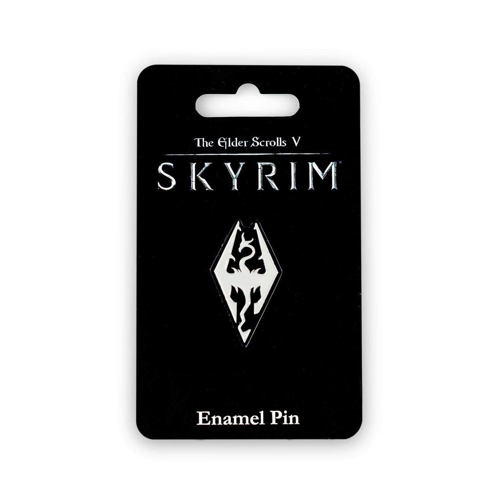 JUST FUNKY Skyrim Collectibles | Skyrim Dragon Logo Enamel Pin| Collector Pin