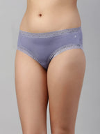 Enamor MH01 Modal Hipster Panties for Women Pack of 2, Full Coverage Mid Waist, Antimicrobial & Stain Release Technology | Color