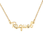 Yiyang Custom Name Necklace 18k Gold Plated Stainless Steel Pendant Jewelry Birthday Christmas Gift Raquel