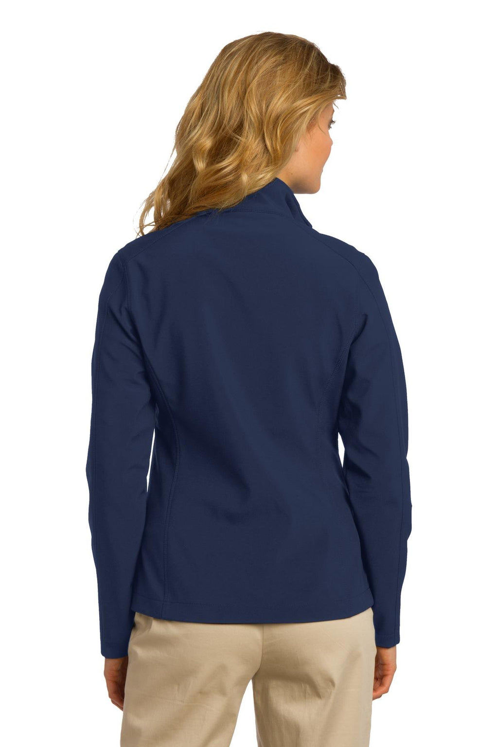 Port Authority Ladies Core Soft Shell Jacket L Dress Blue Navy
