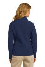 Port Authority Ladies Core Soft Shell Jacket L Dress Blue Navy