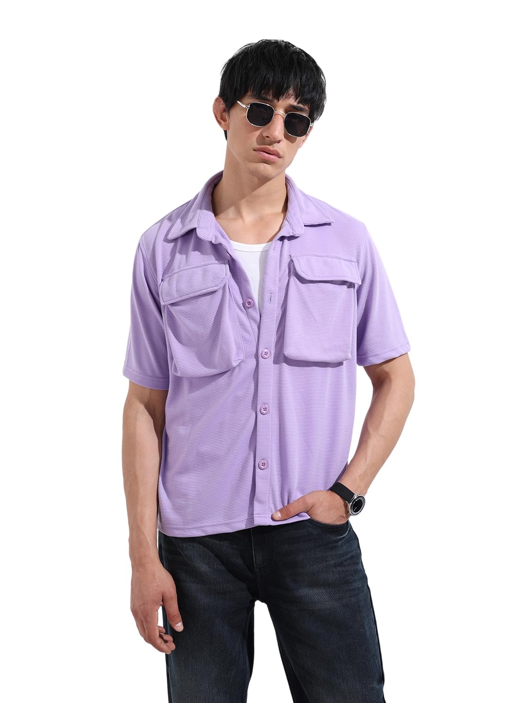 The Indian Garage Co Mens Relaxed Fit Solid Street Sweater