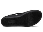 Skechers Women's PIER-LITE-Memory Maker Wedge Sandal, Black/Black, 9