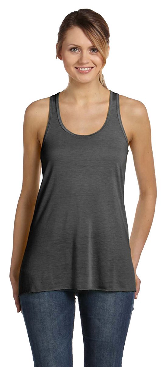 Ladies Flowy Racerback Tank - ATHLETIc HEATHER - S(D0102H7K5Q2)
