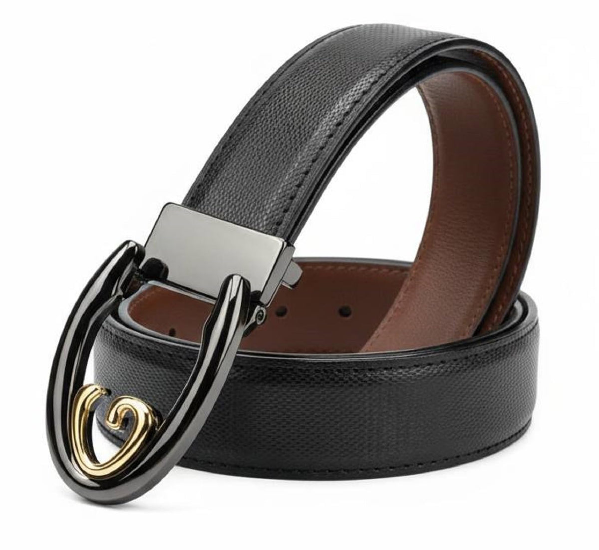 Zacharias MenS Texas Pu Leather Belt D6 (Black_3Xl) (Pack Of 1) 3