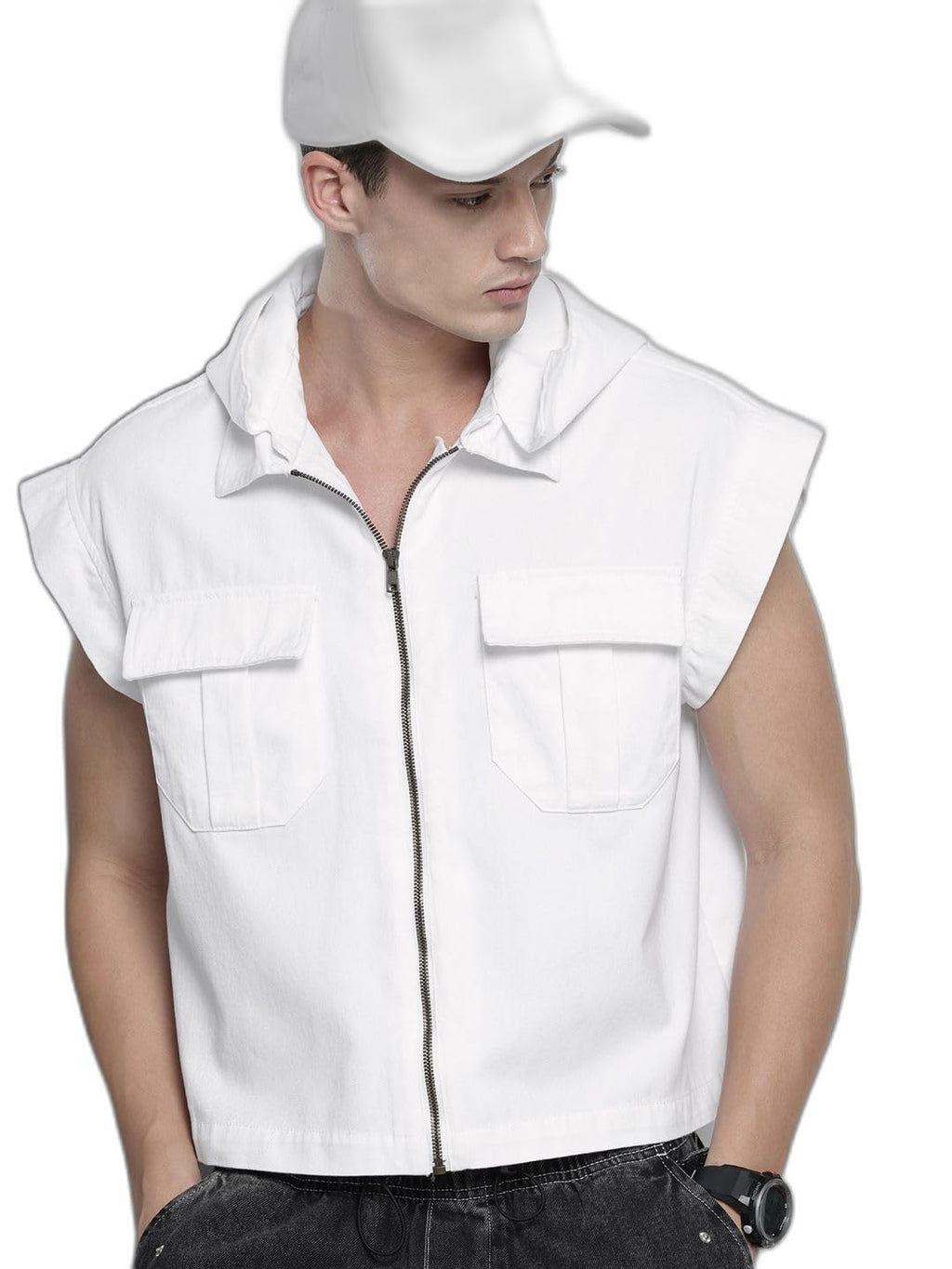 The Indian Garage Co Mens Oversized Fit Solid Street Wear Sweater