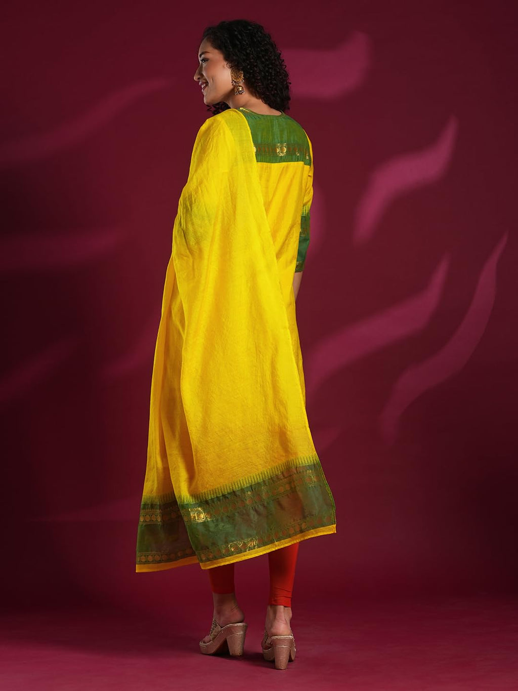 Anni Designer Women'S Rayon Viscose Straight Printed Kurta With Dupatta