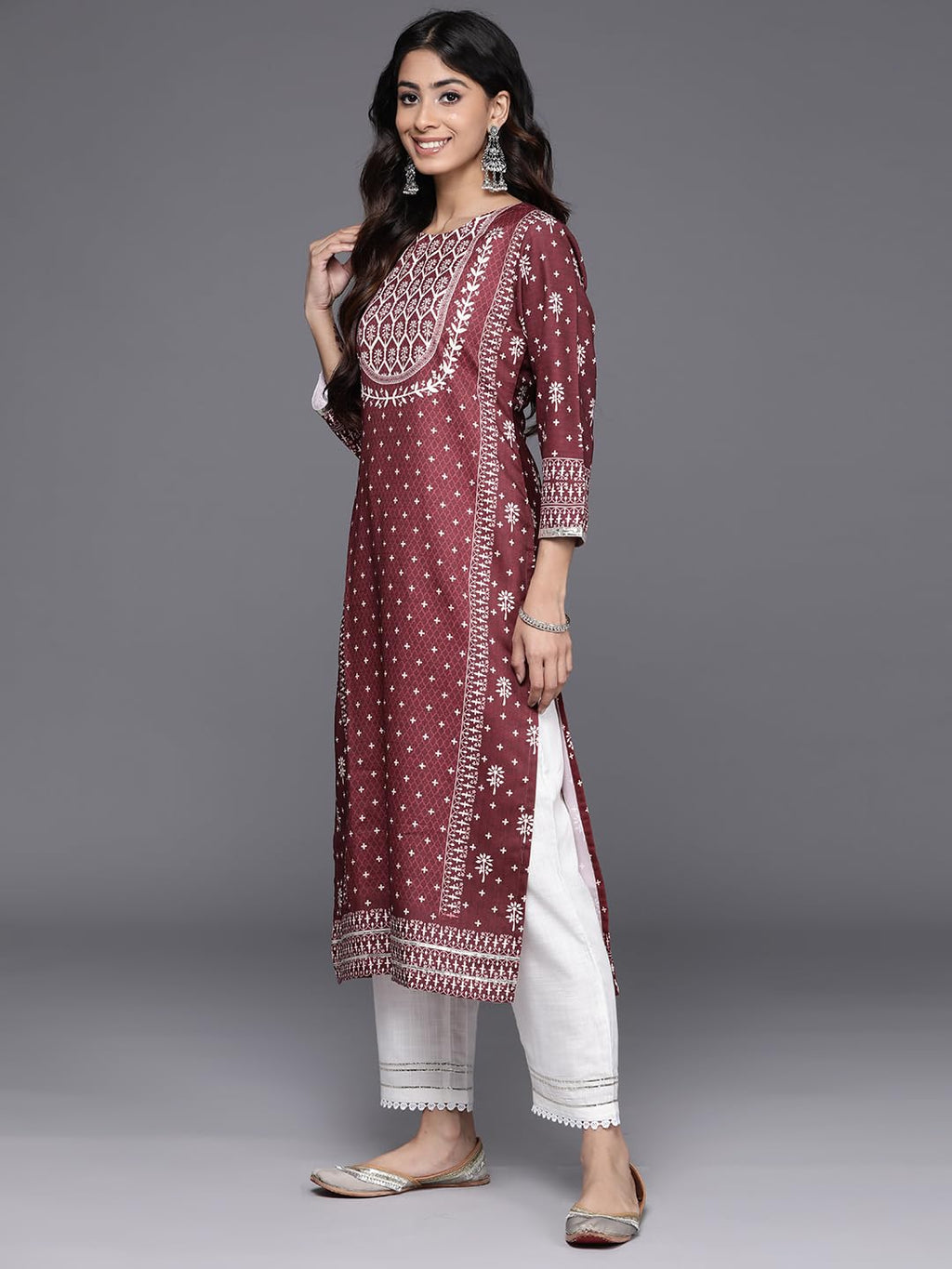 Varanga Women'S Modal Solid Regular T-Shirt