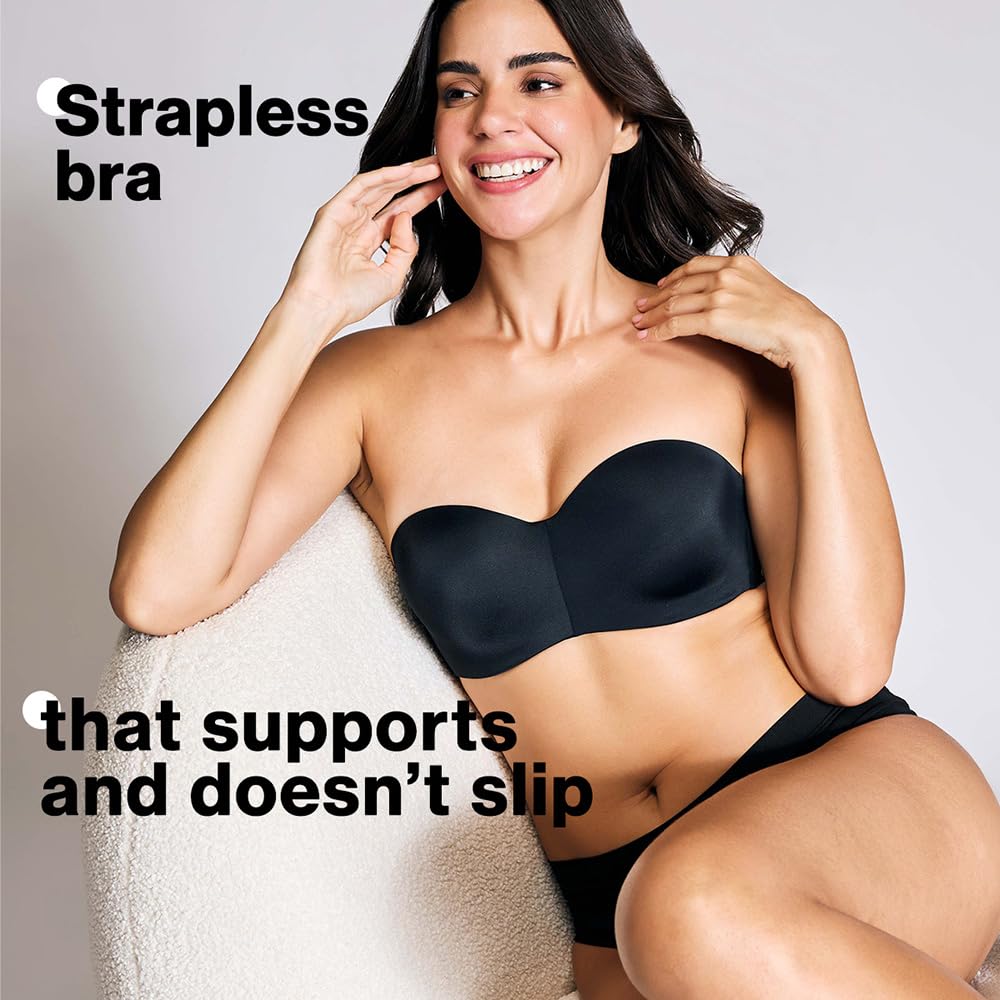 Nykd (Nyb027 Padded & Wired Ultimate Multiway Strapless Bra For Women | Anti Slip Bra With Seamless Neckline & Soft Detachable S
