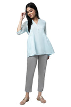 Aurelia Women'S Cotton Kurta & Trouser (23Feas30371-605335_Blue