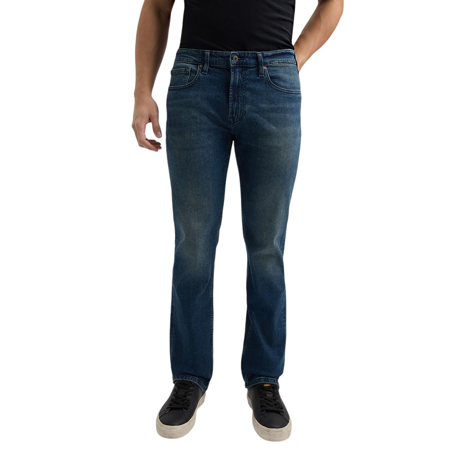 Men Blue Slim Tapered Fit Low Rise Jeans