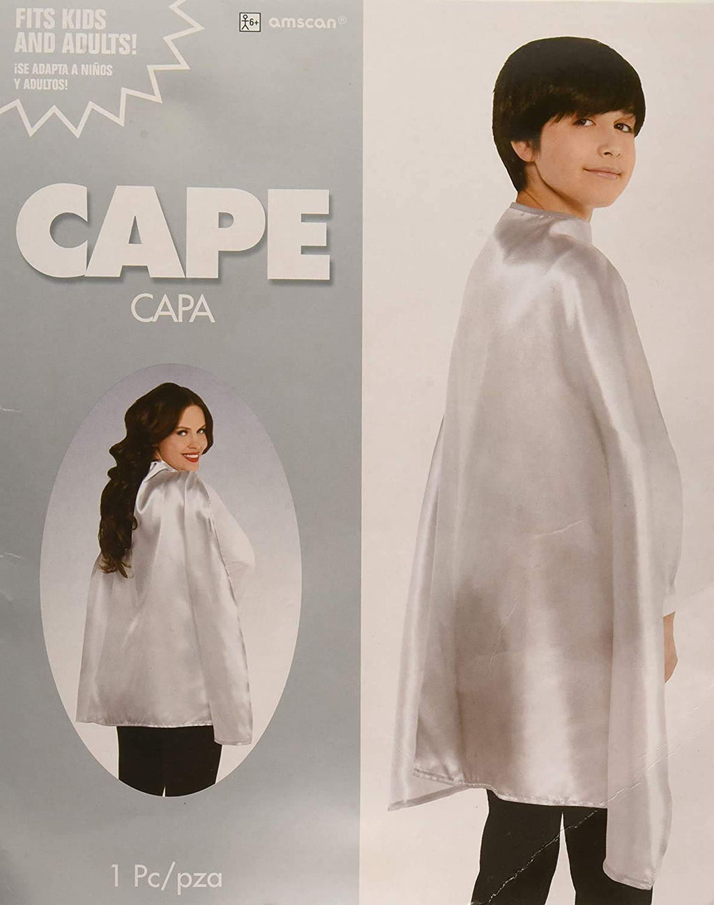 Stunning Silver Cape - One Size (1 Pc.) - Luxurious & Versatile Costume Accessory - Perfect for Cosplay, Parties & More