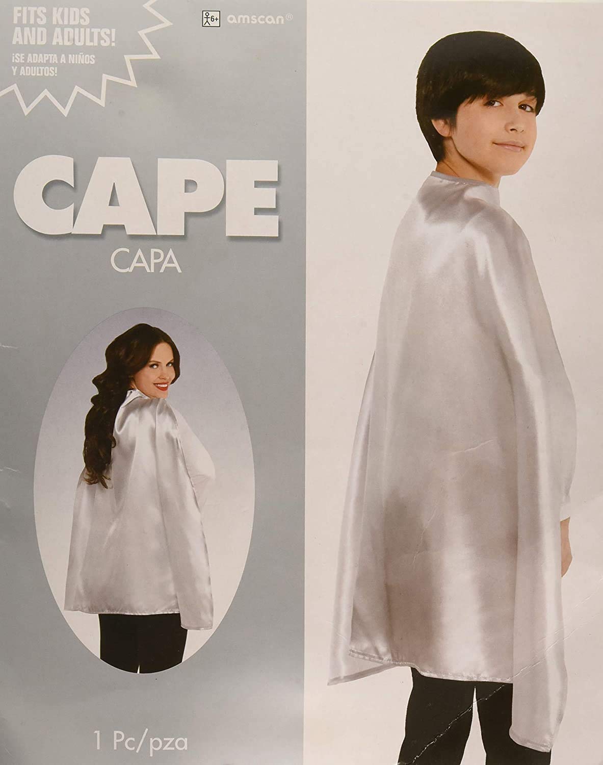 Stunning Silver Cape - One Size (1 Pc.) - Luxurious & Versatile Costume Accessory - Perfect for Cosplay, Parties & More