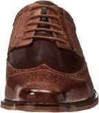 Stacy Adams Men's Tinsley-Wingtip Oxford, Tan/Brown, 7.5 M US