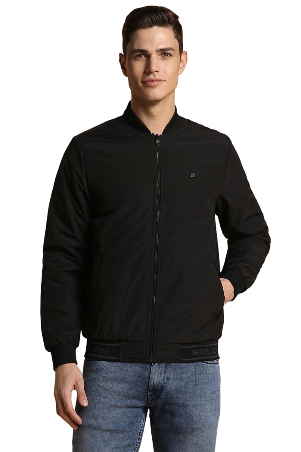 Allen Solly Men Solid Cotton Jacket
