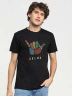 Bewakoof Mens Graphic Print Regular Fit Half Sleeve Round Neck Cotton T-Shirt