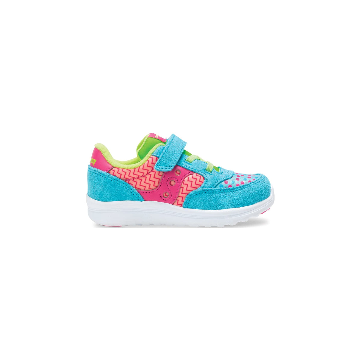 Saucony Girls Baby Jazz Lite Sneaker, Turquoise/Multi Print, 4 XW US Little Kid 4-