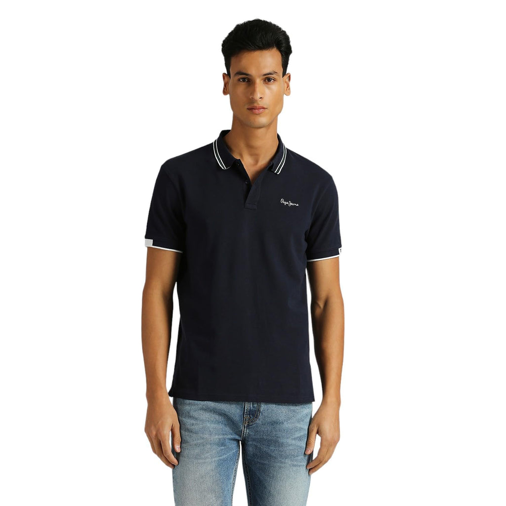 Pepe Jeans Harley Solid Logo Printed Pq Polo