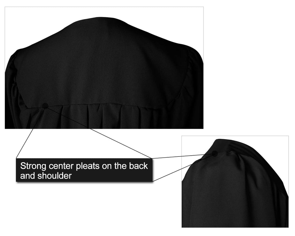 GraduatePro Matte Graduation Gown, Unisex Choir Robe for Church, Halloween Judge Costume for Adults