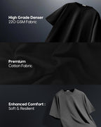 Bewakoof Mens Graphic Print Oversized Fit Half Sleeve Round Neck Cotton T-Shirt