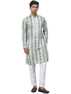 Jompers Mens Tie Dye Embroidered & Sequin Kurta Pyjama Set