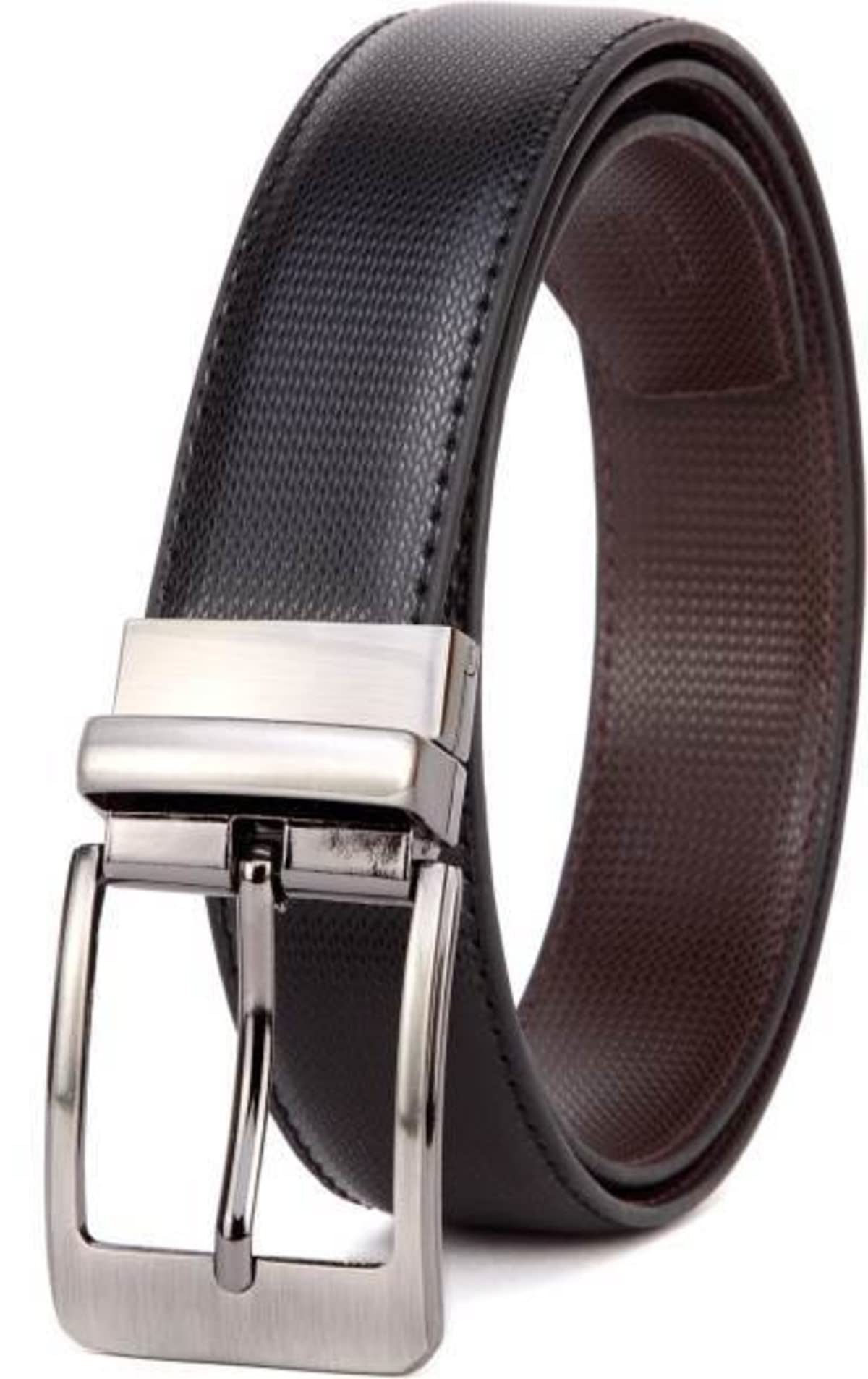 Urban Alfami MenS Vegan Leather Reversible Belt For Men | (Formal/Casual) | Black/Brown | Size 28 To 46 30