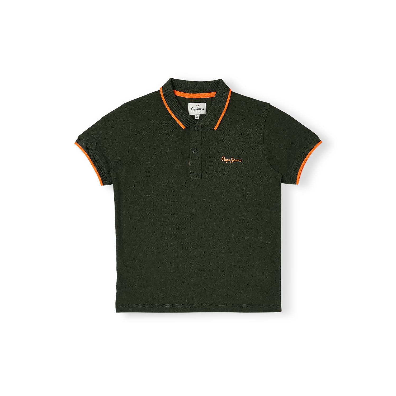 Pepe Jeans Boys Regular Fit Solid Polo T-Shirts