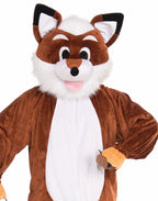 Forum Novelties Men's Promotional Fox Mascot Costume, Brown/White, One Size