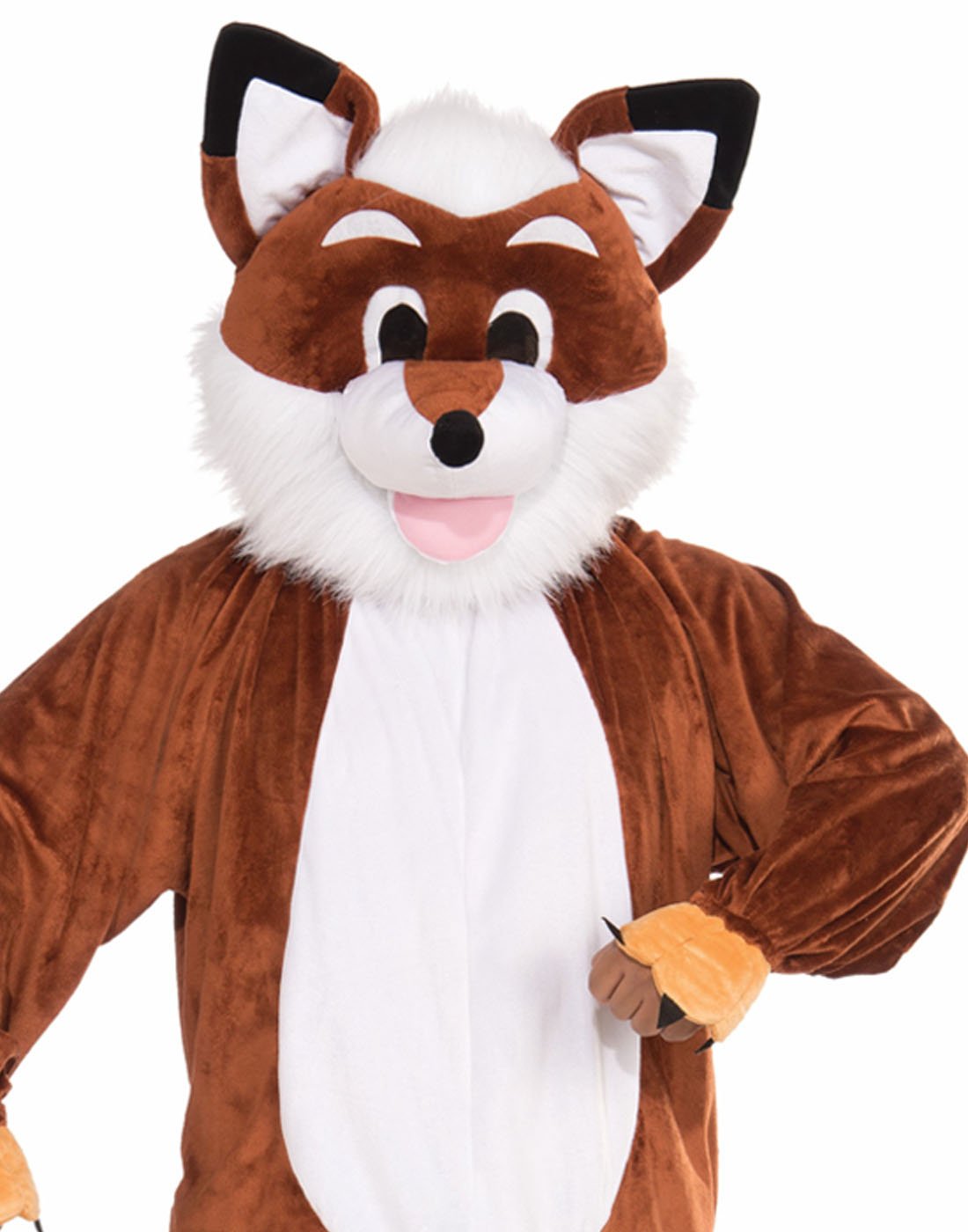 Forum Novelties Men's Promotional Fox Mascot Costume, Brown/White, One Size