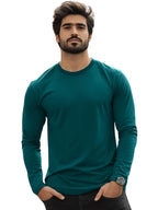 Veirdo Men's Cotton Regular Fit Solid Full Sleeve T-Shirt