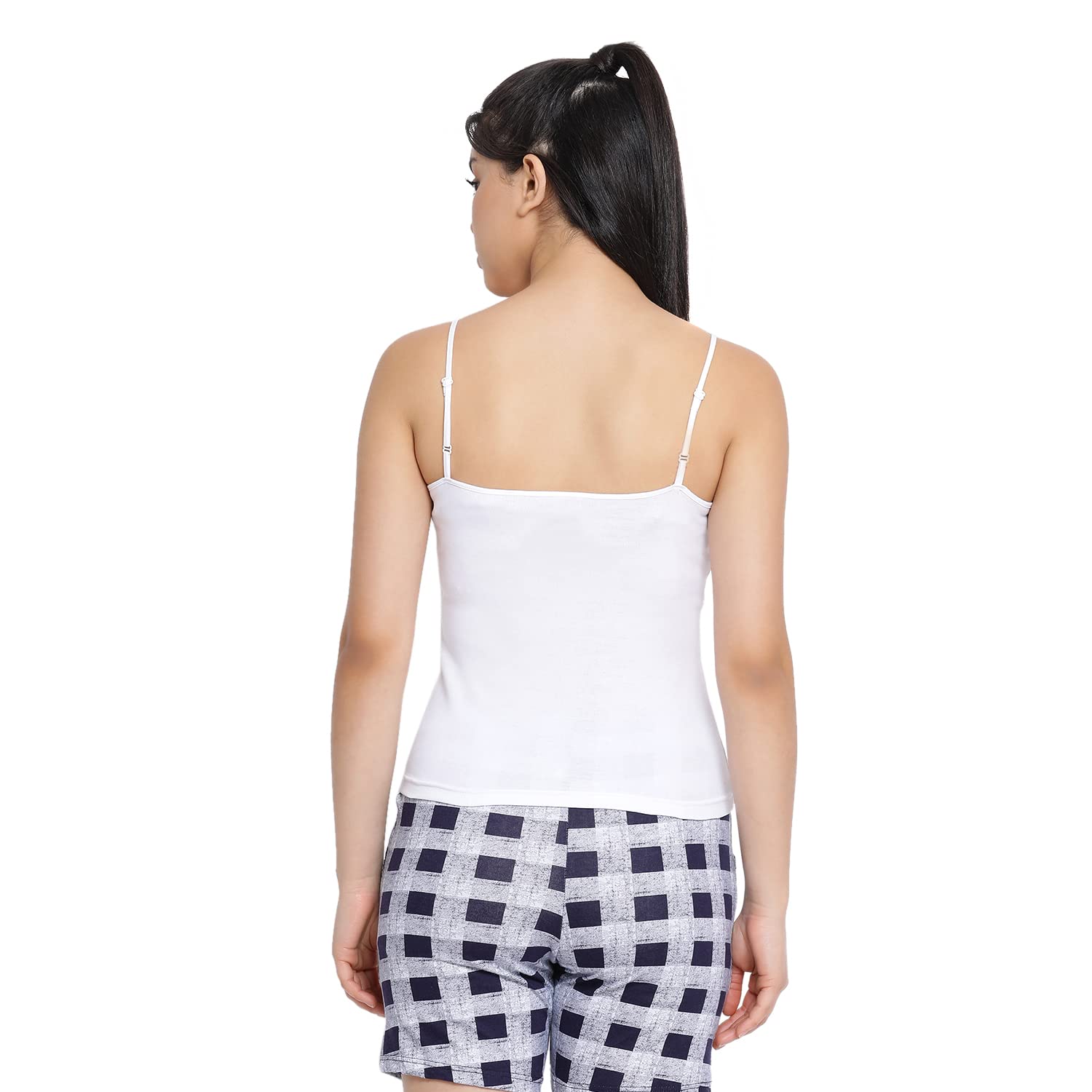 Lyra Women Pack Of 2 Camisoles White, Beige