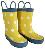 Foxfire FOX-600-55-11 Childrens Yellow Polka Dot Boot - Size 11