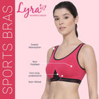 Lyra WomenS Cotton Non-Paddedwire Free Sports Bra Fuschia