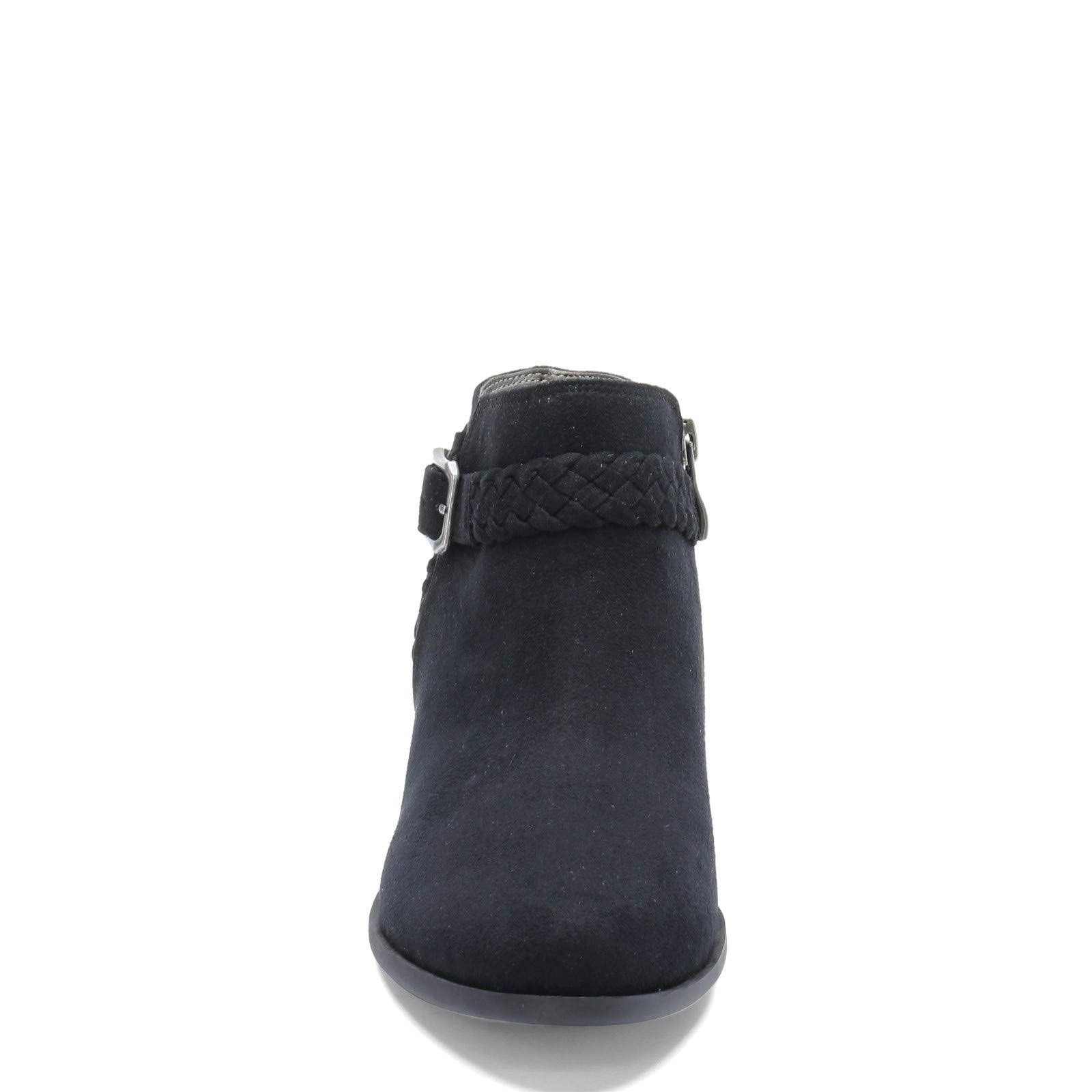 LifeStride womens Adriana Ankle Bootie, Black Micro, 8 Wide US