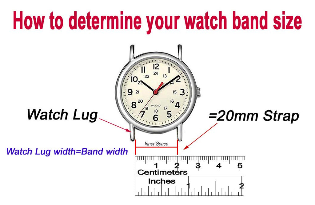 RECHERE Stainless Steel Bracelet Watch Band Strap Curved End Solid Links Color Silver (18mm)
