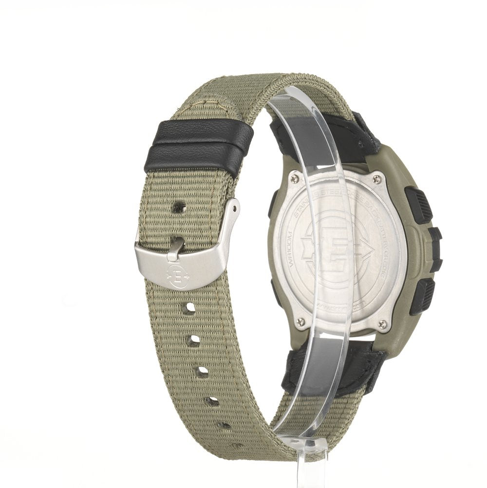Timex Men's T49993 Expedition Full-Size Digital CAT Green/Black Mixed Material Strap Watch
