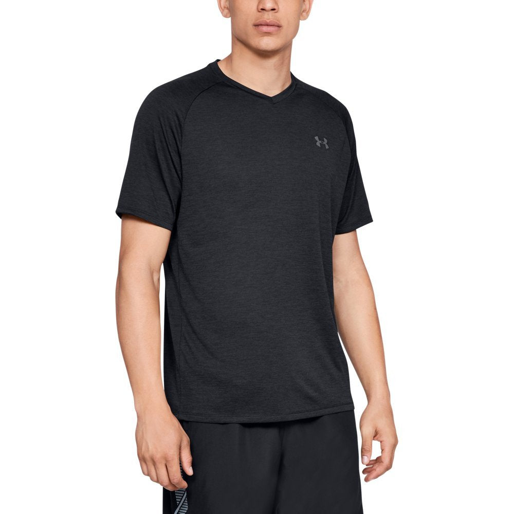 Under Armour Men's UA Tech V-Neck Short Sleeve MD Black