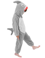 LOLANTA Funny Halloween Costumes Kids Shark One Piece Animal Rompers for Kids Halloween Fancy Dress(Gray, 2-3T)