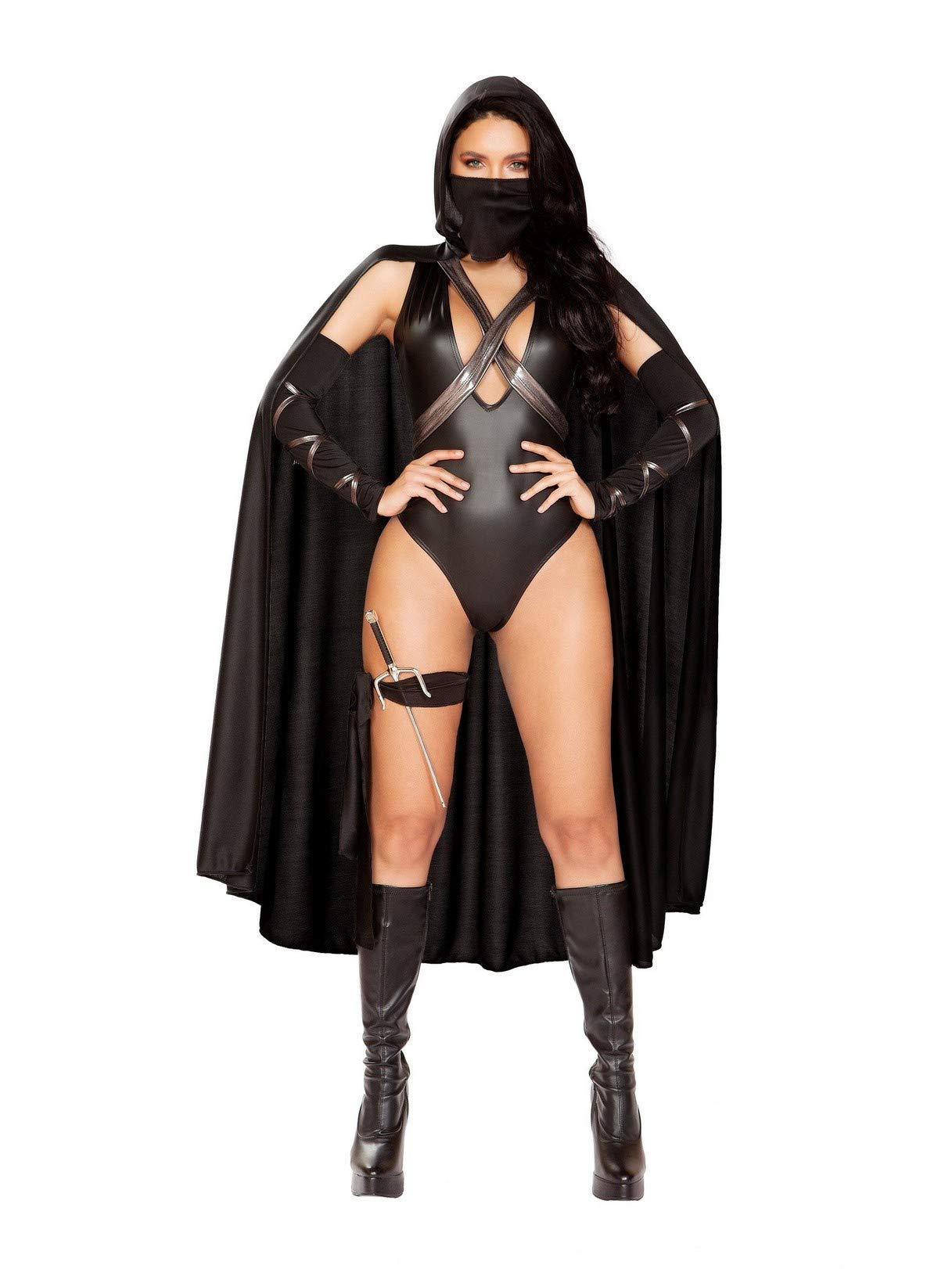 4898 - 5pc Ninja Villain - Small/Medium / Black