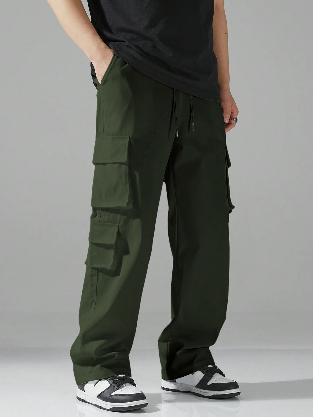 TAGAS Men Cargo Pants || Trousers Casual Pant || Cargo Pant || Pant || Track Pant for Man ||Men Cargo Pants Cotton||(MC-9) Green
