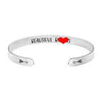 Inspirational Bracelets for Her Friendship Jewelry for Bestie Classmate Christmas Birthday Gifts for Wife Mom Daughter Sister En