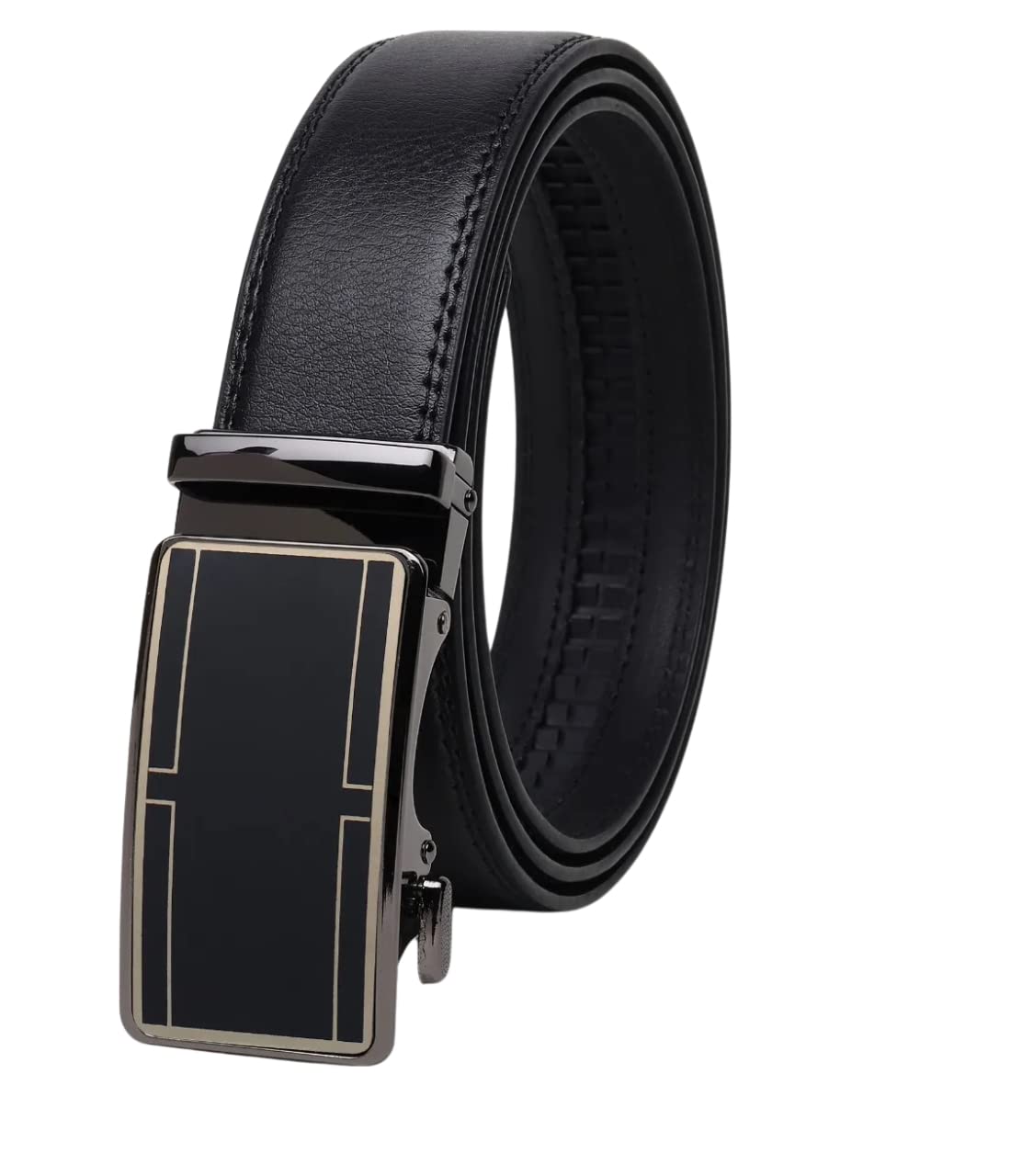Zacharias MenS Faux Leather Belt With Autolock Buckle Ads234 (Black, 4Xl) (Pack Of 1) 4
