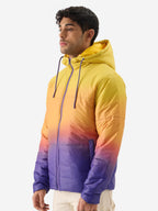 The Souled Store TSS Originals: Fire Muse Men and Boys Zipper Long Sleeve Ombre Print Hodded Puffer Jackets Mens Puffer Jackets