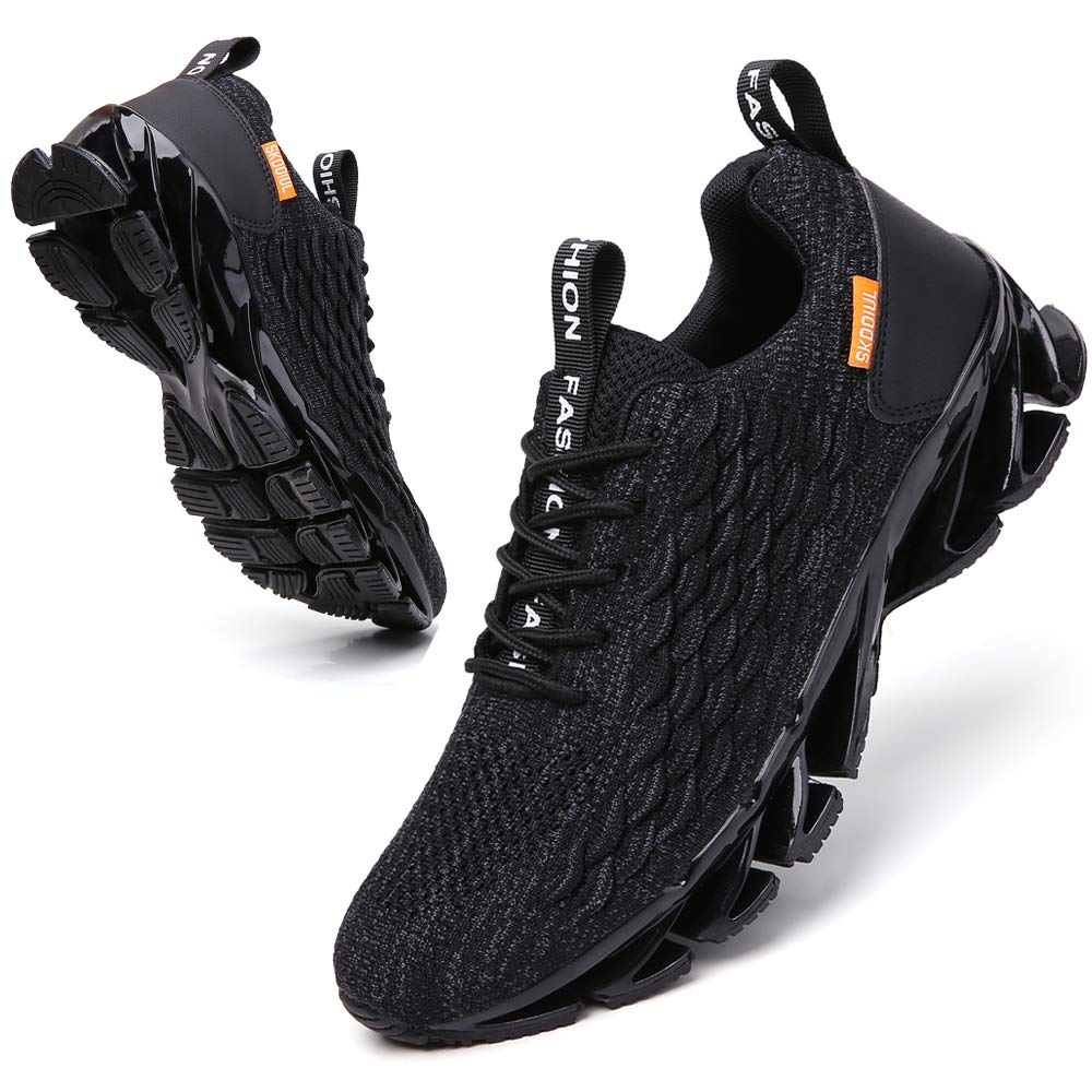 SKDOIUL Black Tennis Shoes Men mesh Breathable comfort Fashion Running Shoes Sport Athletic Walking Sneakers Man Runner Jogging