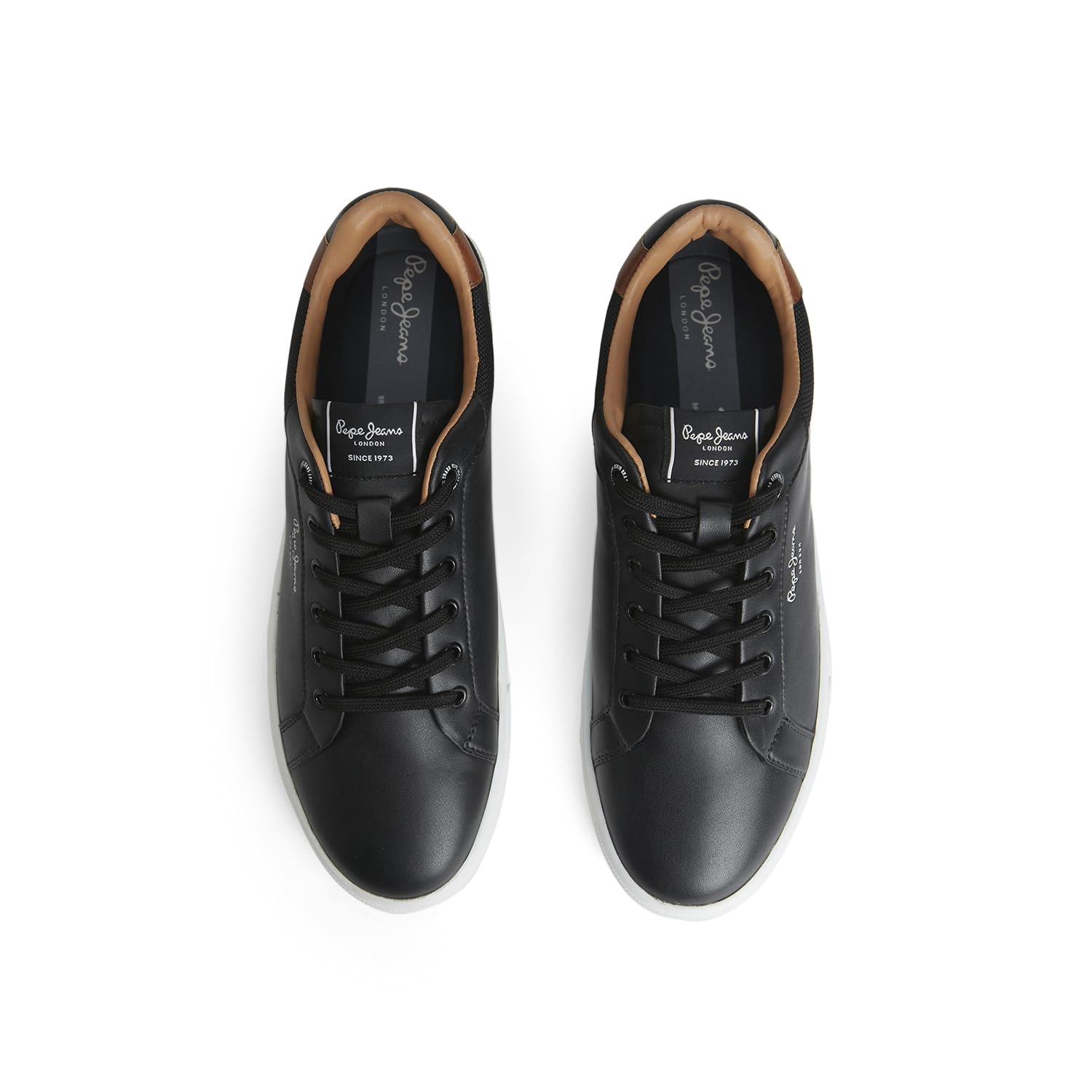 Pepe Jeans Kenton Court Black Cupsole Sneakers