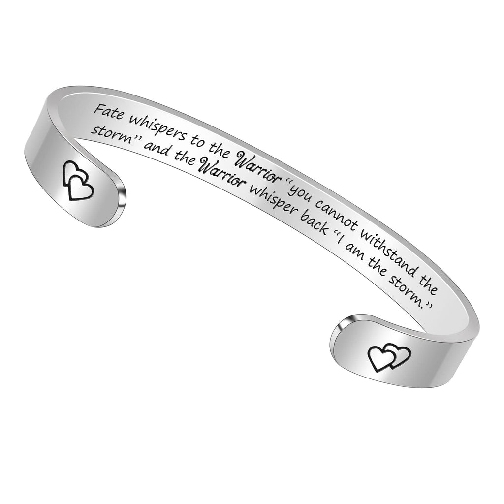 Btysun Inspirational Bracelets for Women Motivational Gifts for Her Warrior Encouragement Birthday Cancer Survivor Gifts for Fri