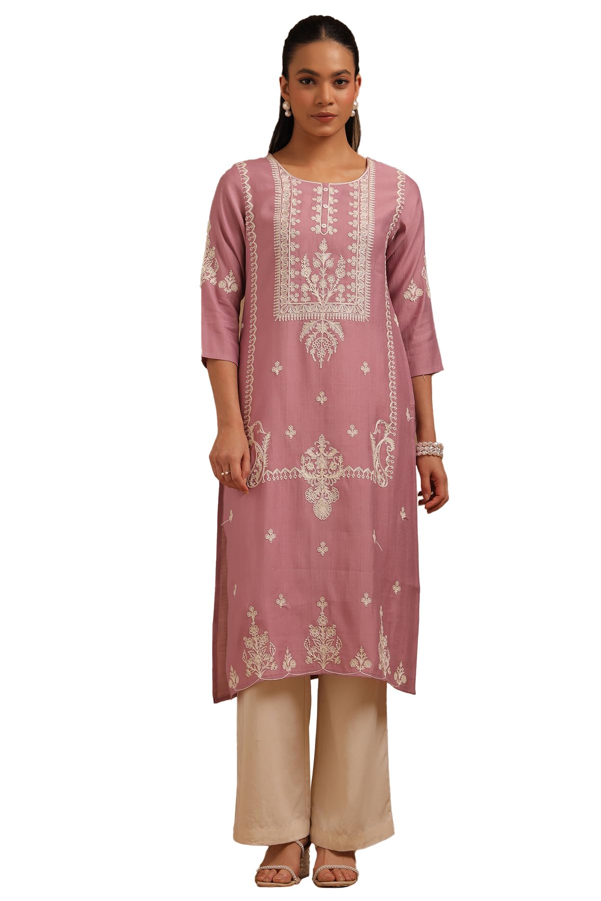 Soch Women Gadwal Embroidered Kurta Thread Work