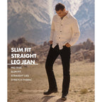 Wrangler Authentics mens Slim Fit Straight Leg Jeans, Raven, 38W x 30L US